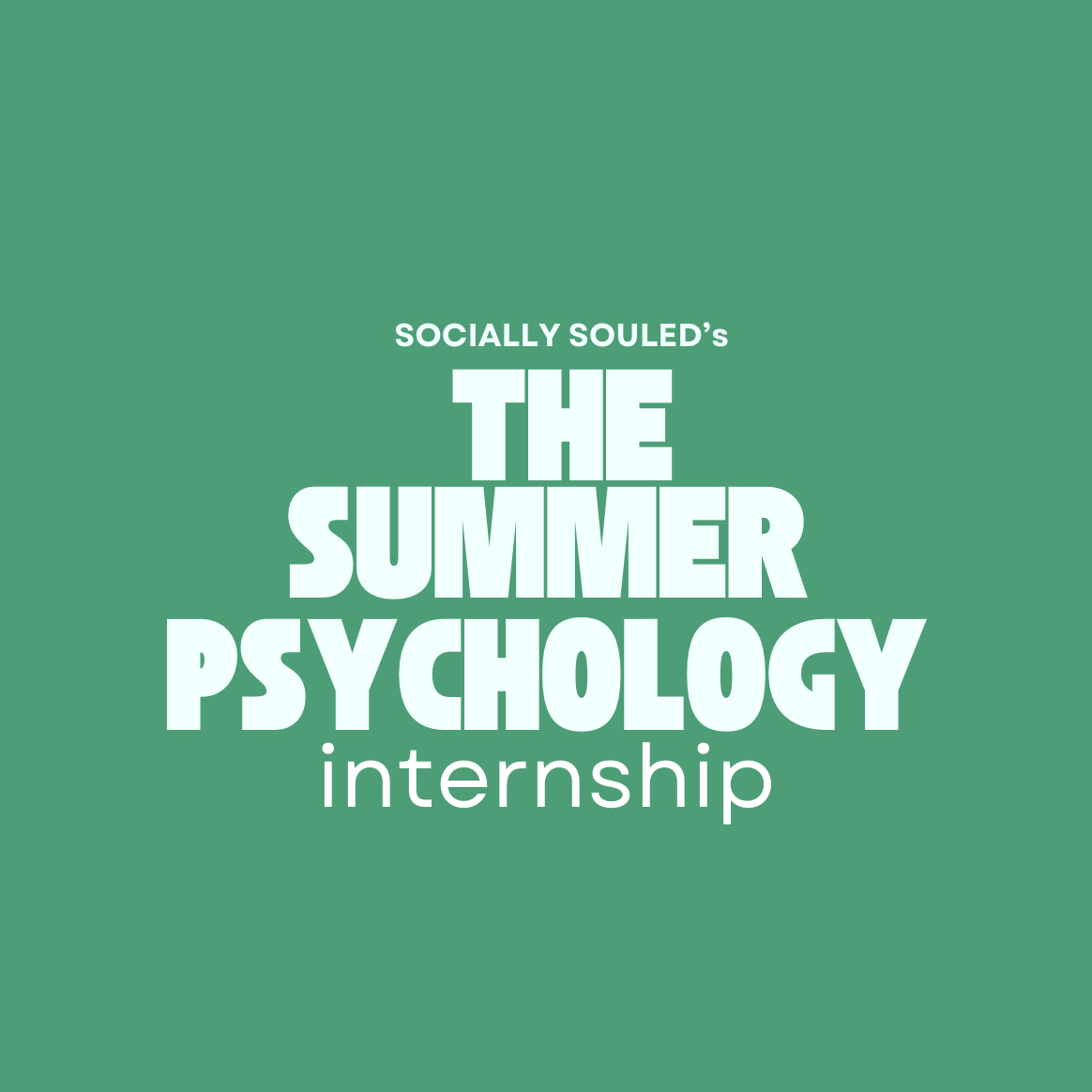 The Summer Psychology Internship