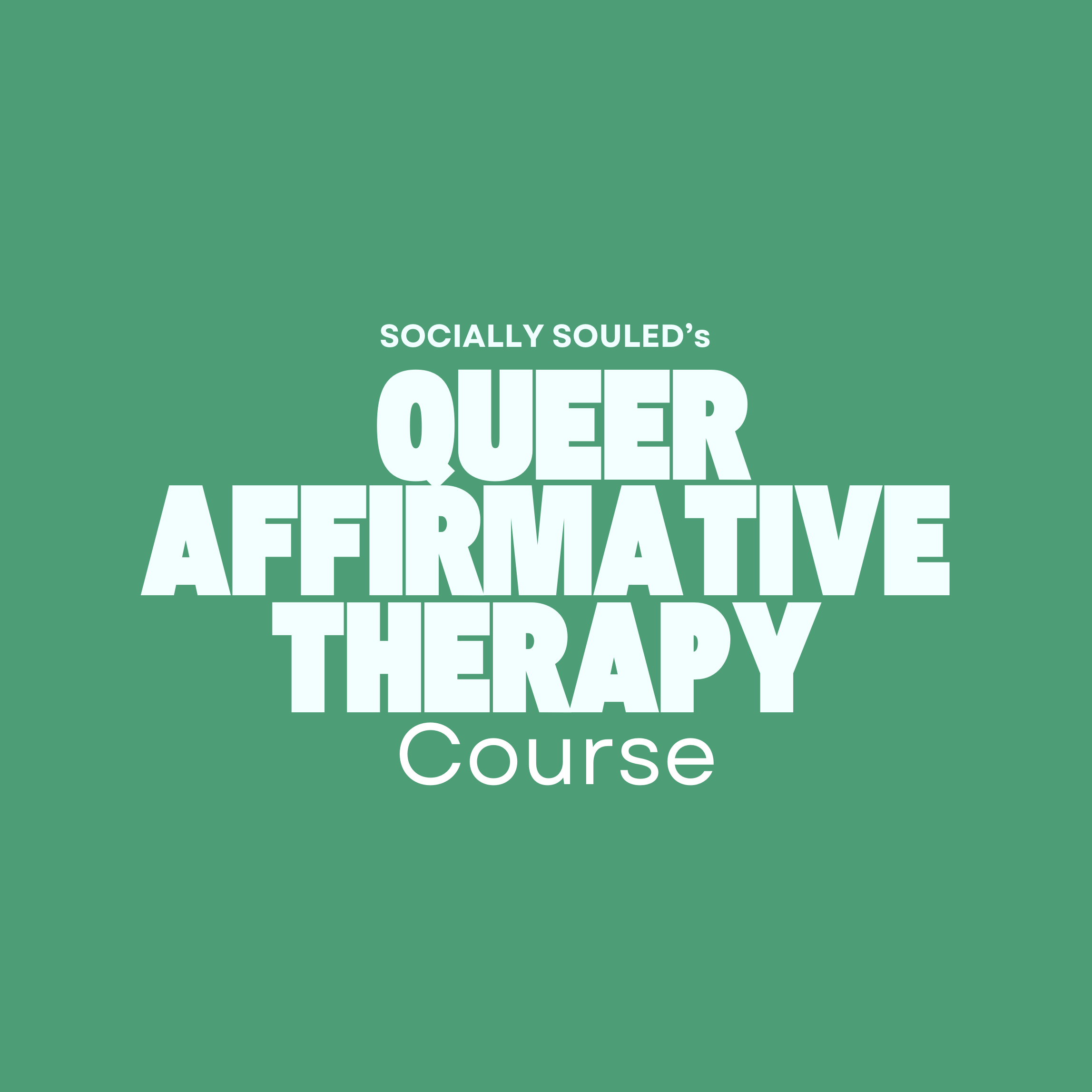 Queer Affirmative Therapy Course