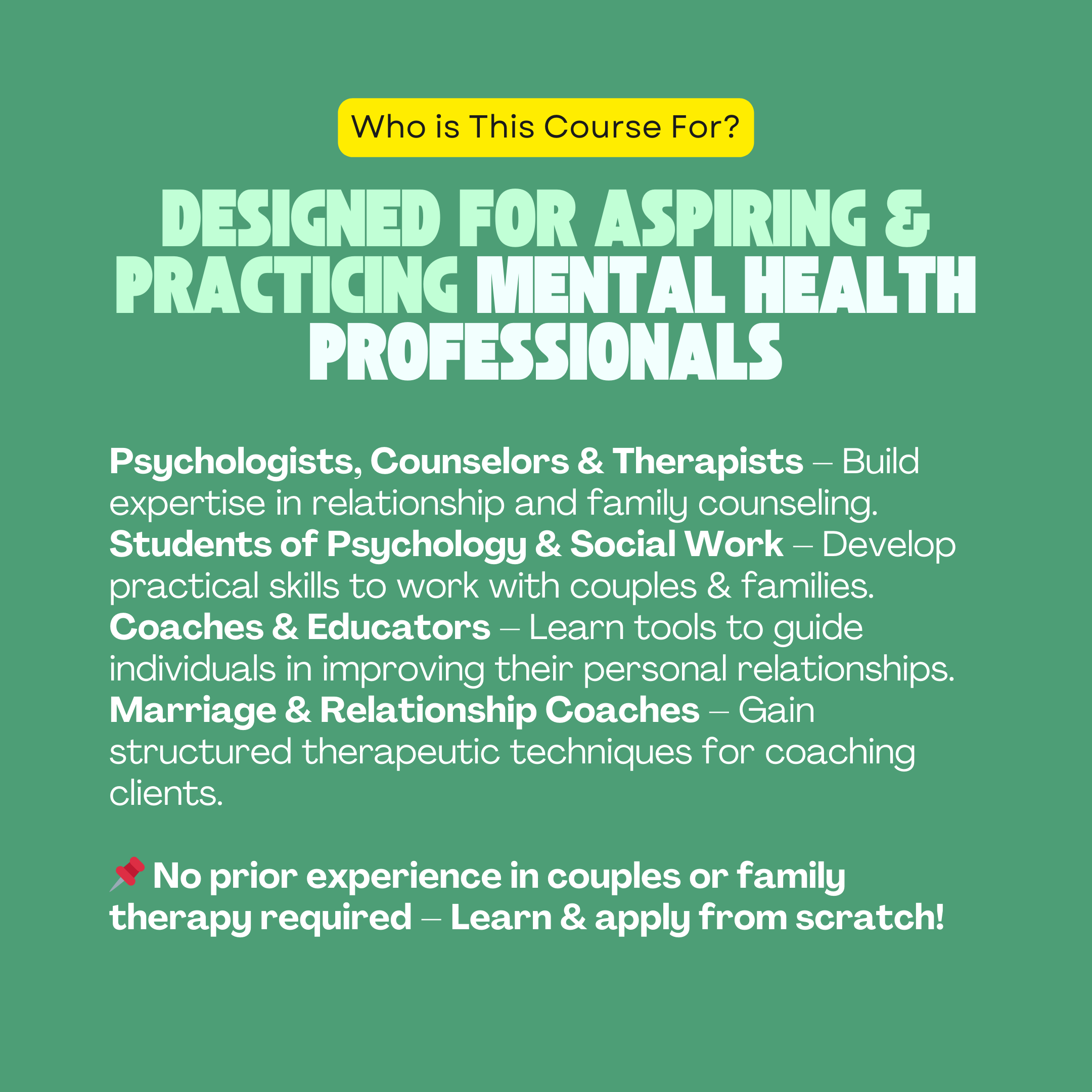 Family and Couples Therapy Course