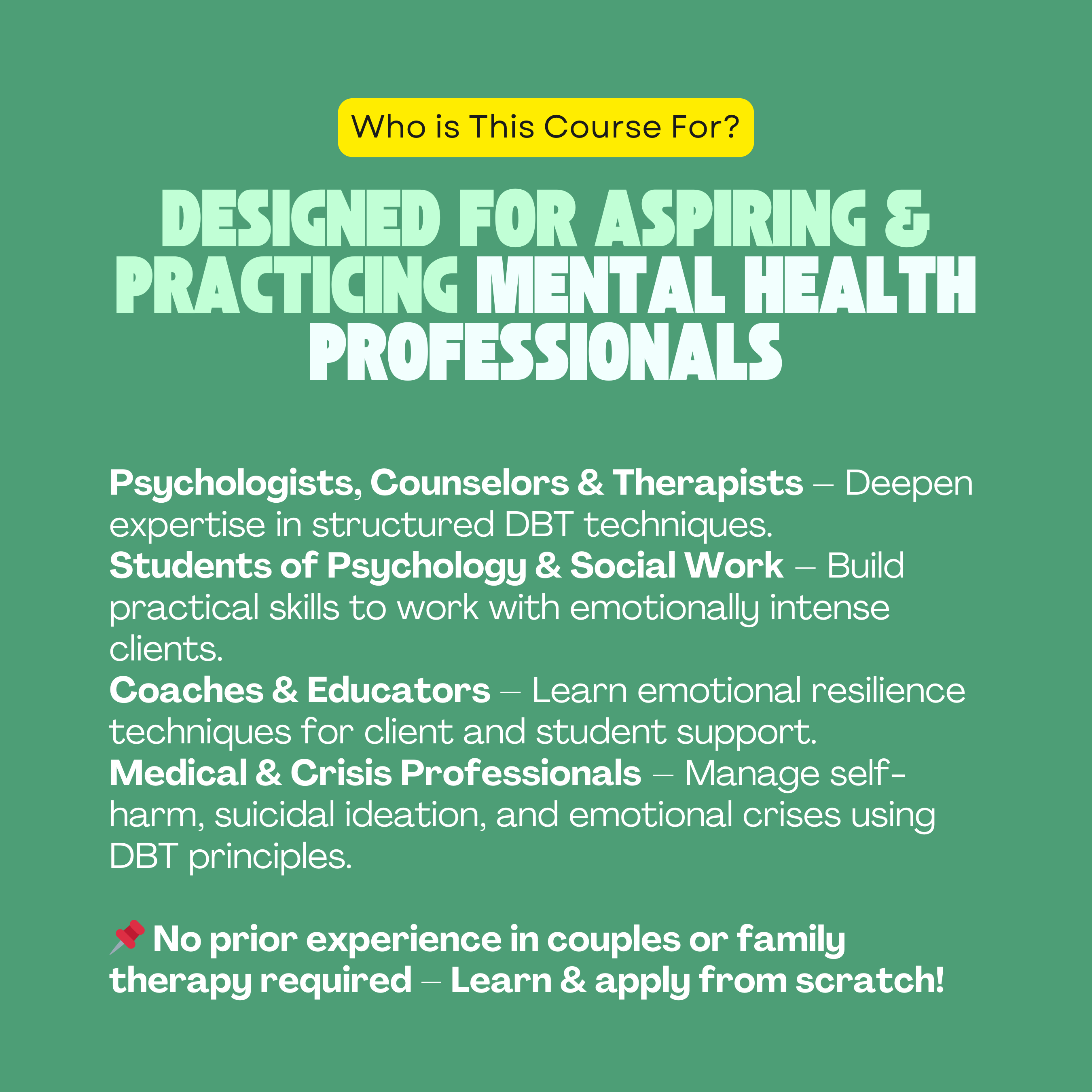 Dialectical Behavior Therapy (DBT) Course