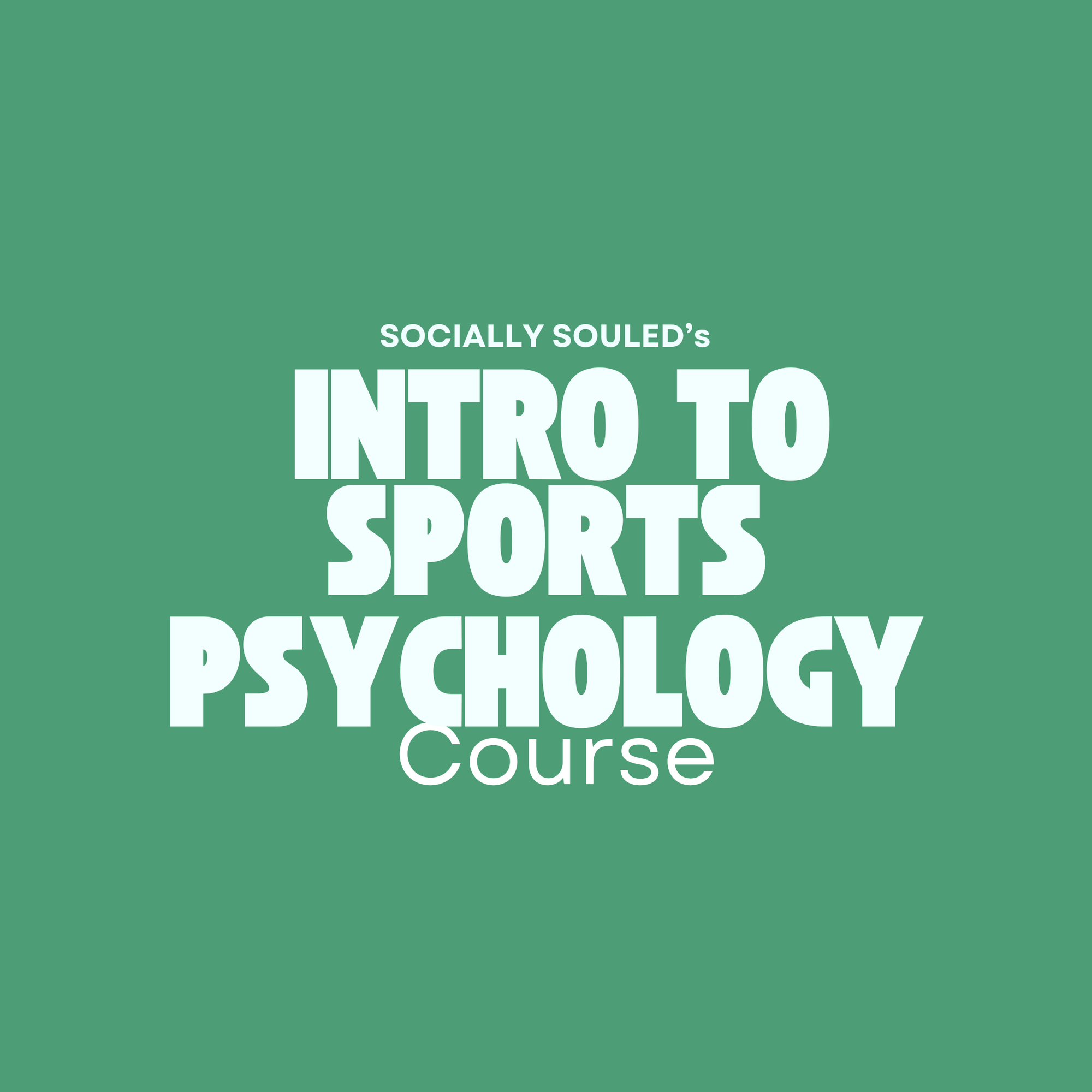 Intro to Sports Psychology Course