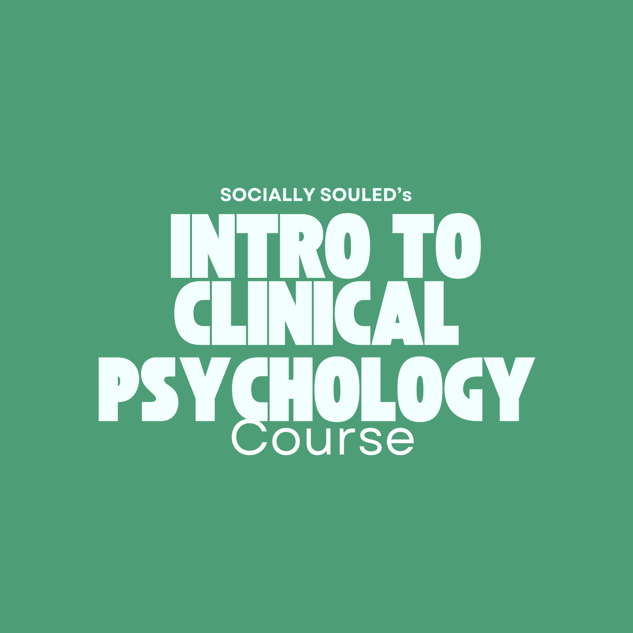 Intro to Clinical Psychology Course