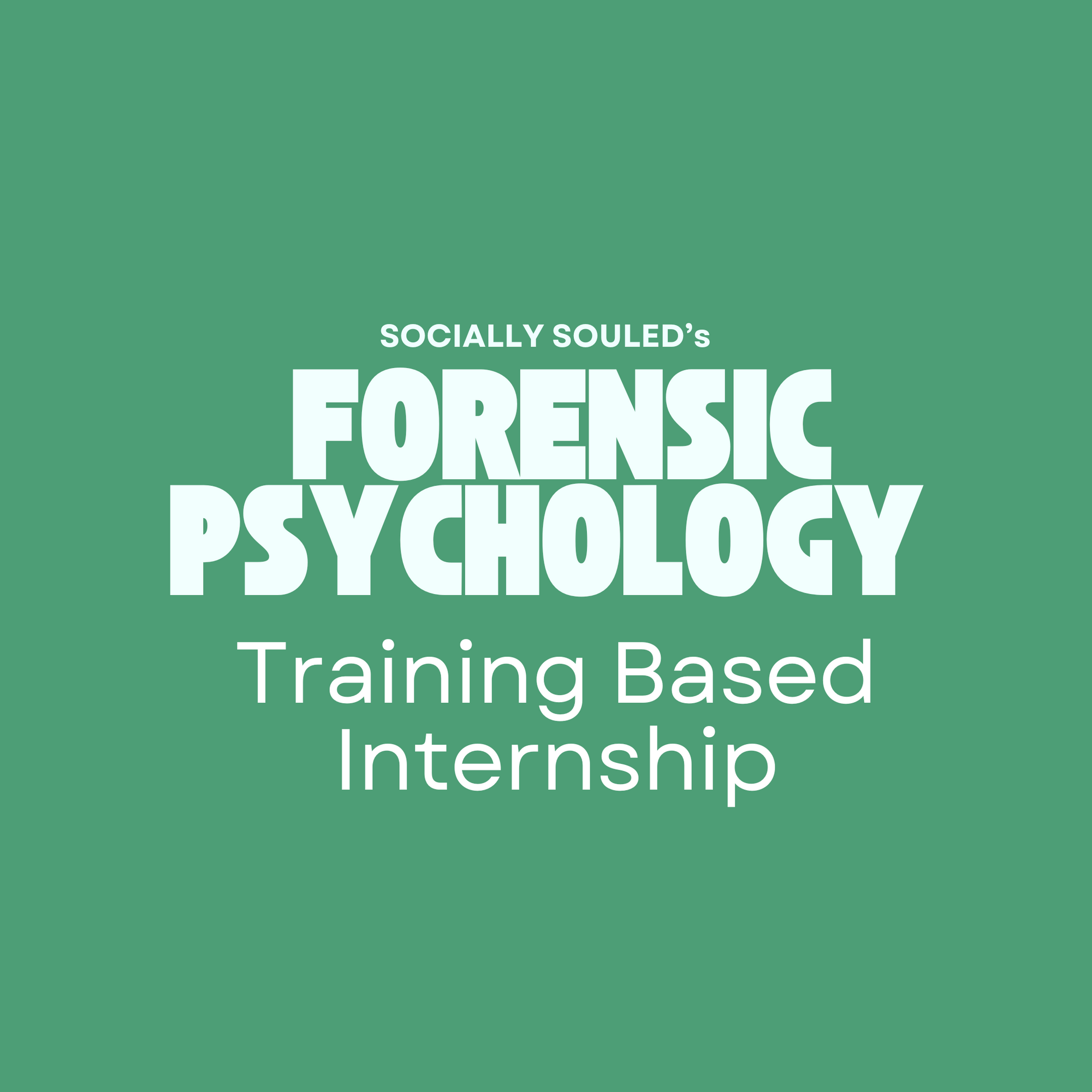 Forensic Psychology Training based Internship