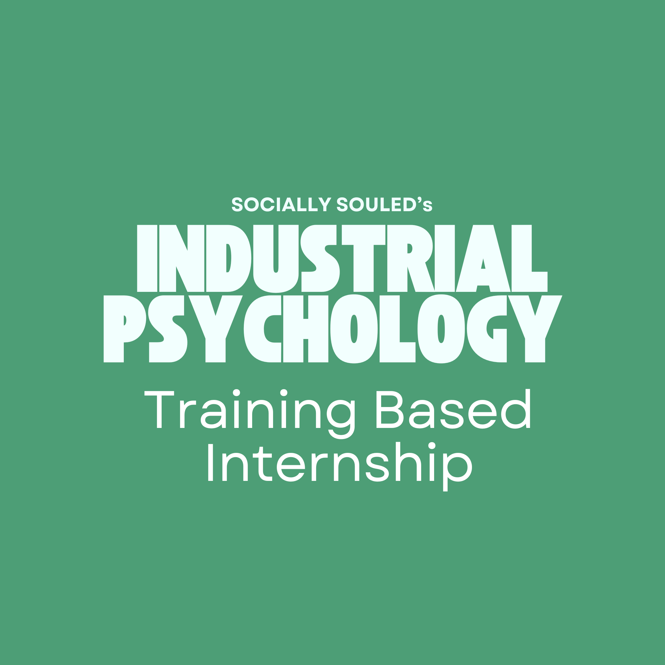 Industrial Psychology Training based Internship