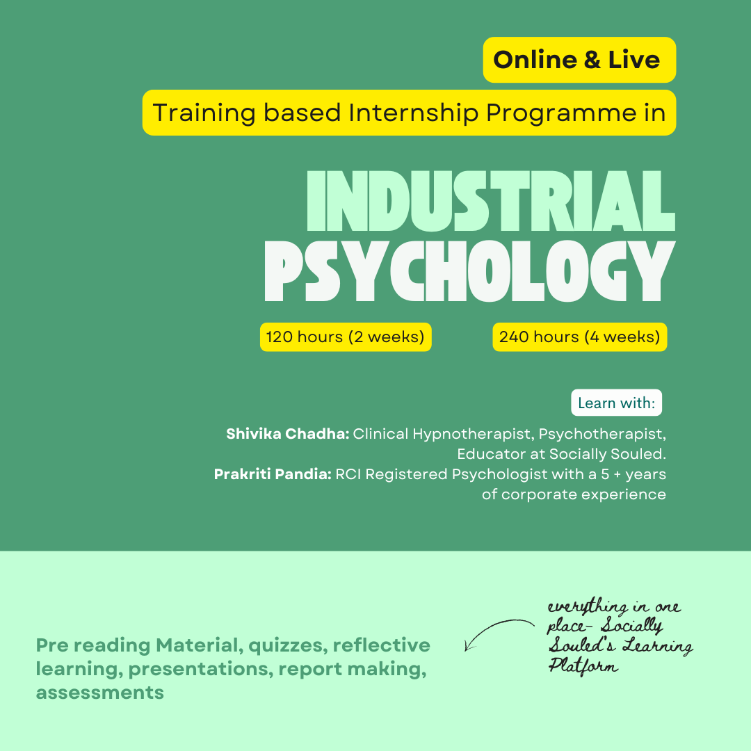 Industrial Psychology Training based Internship