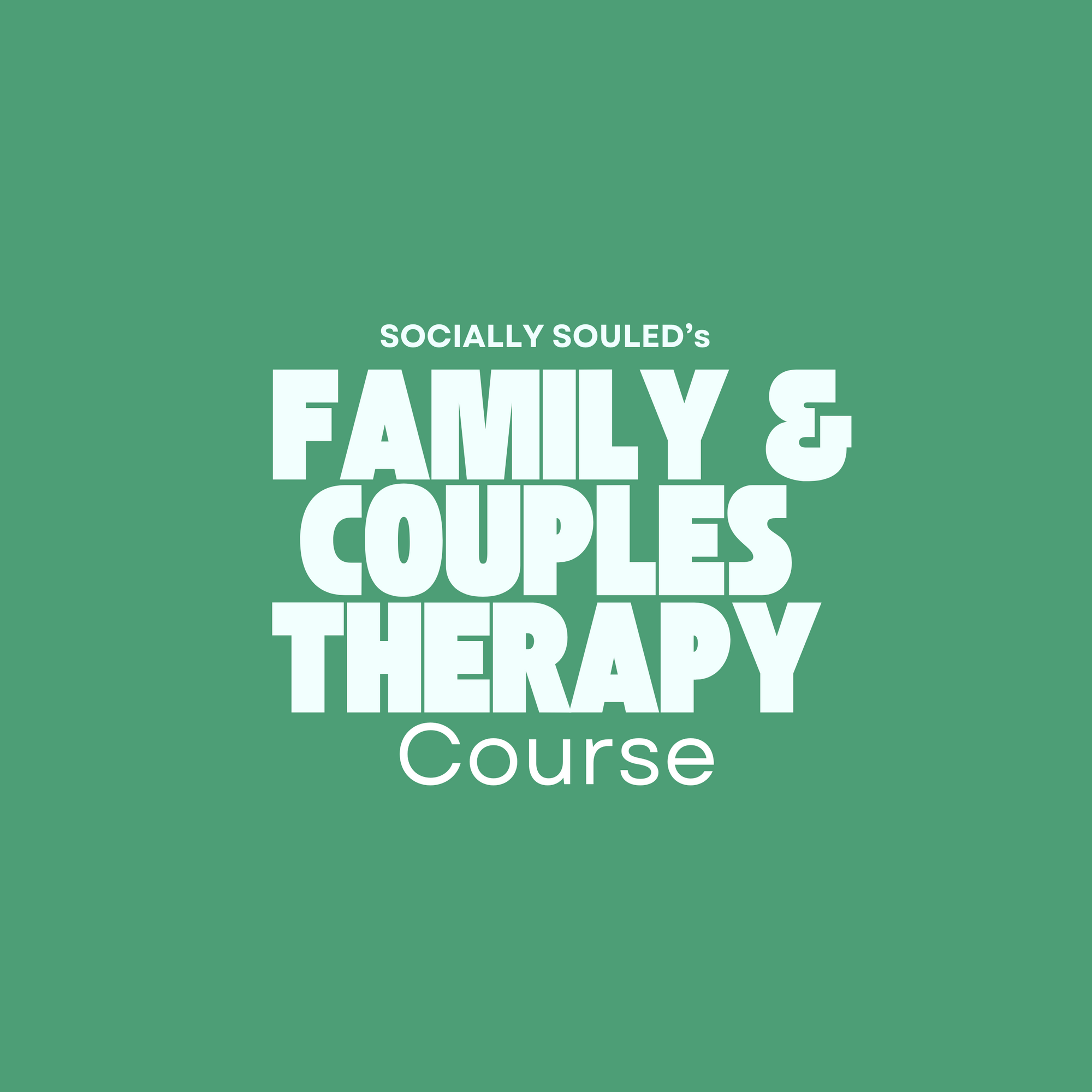 Family and Couples Therapy Course