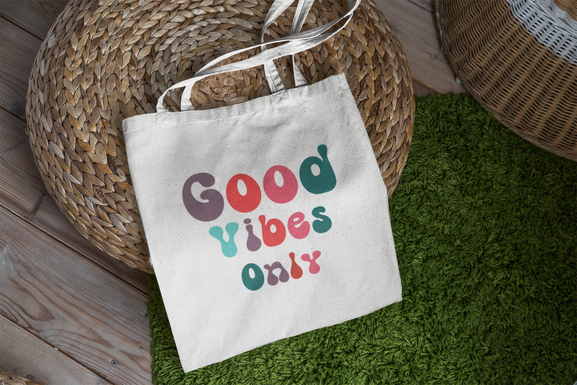 Good Vibes Only Tote Bag